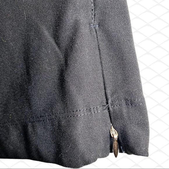 LUCY Everyday Black Classic Stretchy High Rise Wide Leg Capri Yoga Pants, Small - Picture 6 of 9